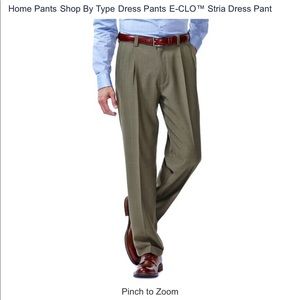 “Khaki” colored Men’s Haggar E-CLO Dress Pants